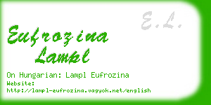 eufrozina lampl business card